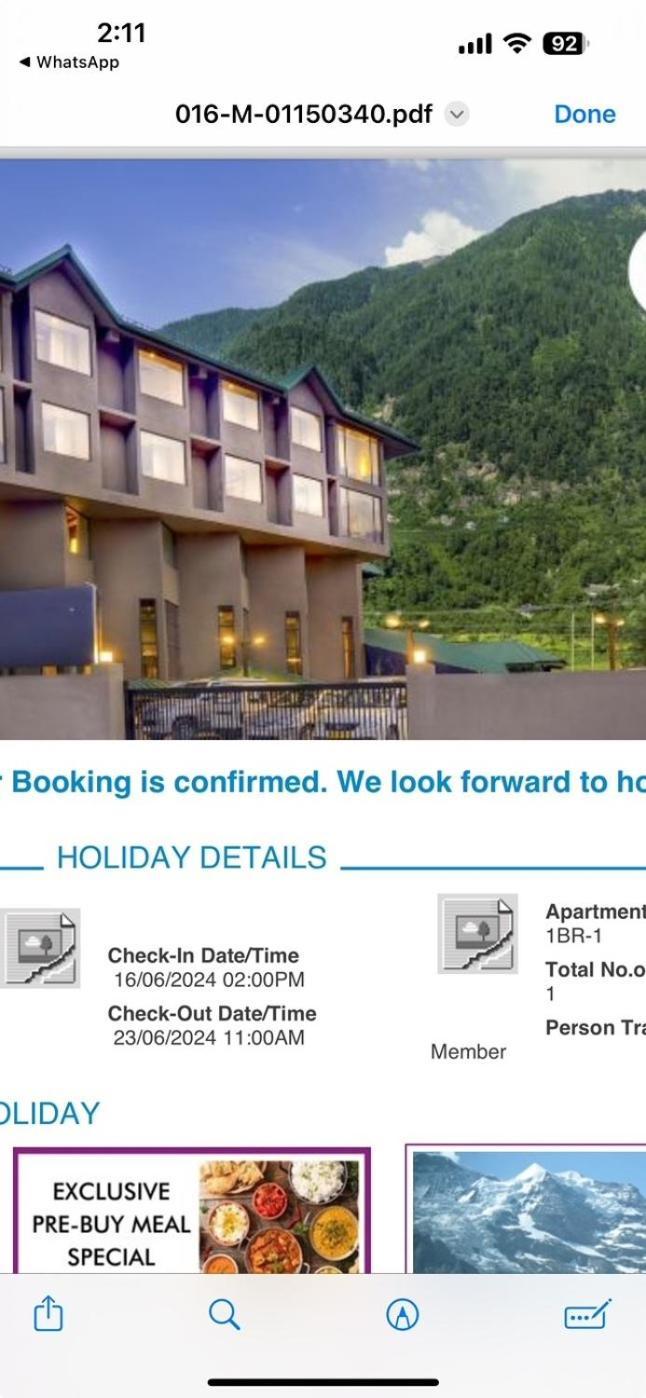 Hotel Park Paradise Manali 马拉里 外观 照片